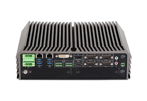 Máy tính công nghiệp Cincoze GM-1000 vỏ nhôm tản nhiệt cánh, cổng USB và LAN ở mặt trước
