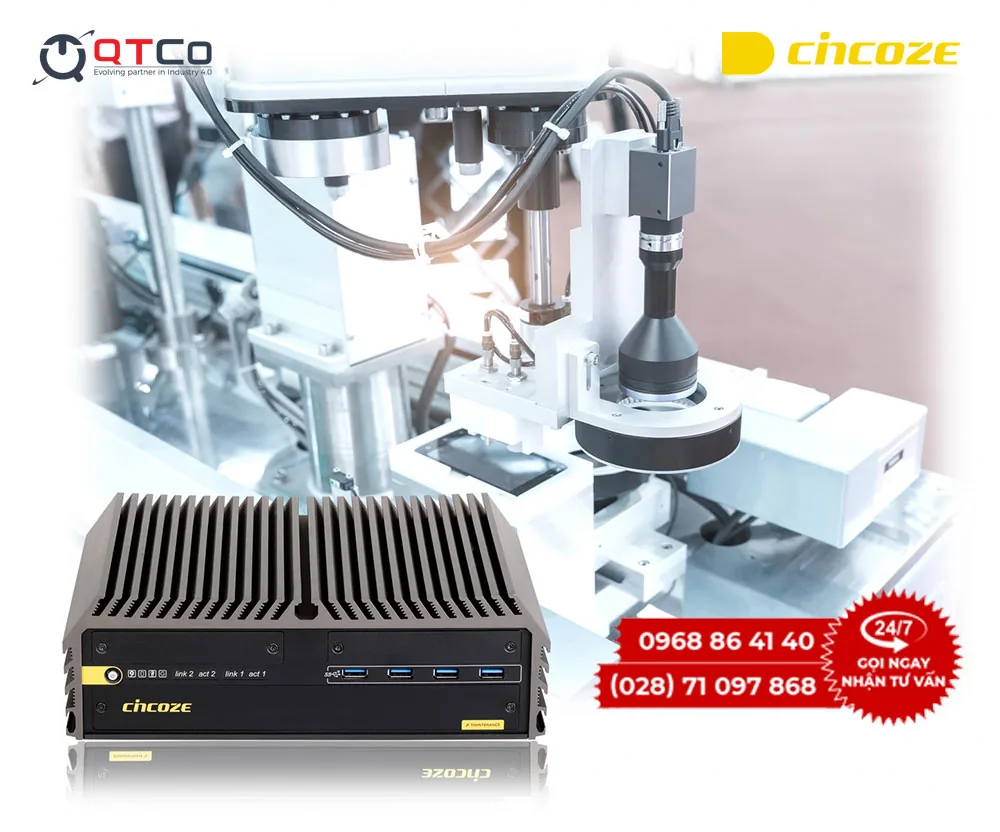 Máy tính không quạt Cincoze ứng dụng trong thị giác máy